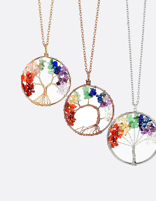Tree of Life Chakra Necklace
