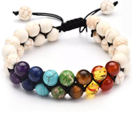 White Double Layer Chakra Bracelet