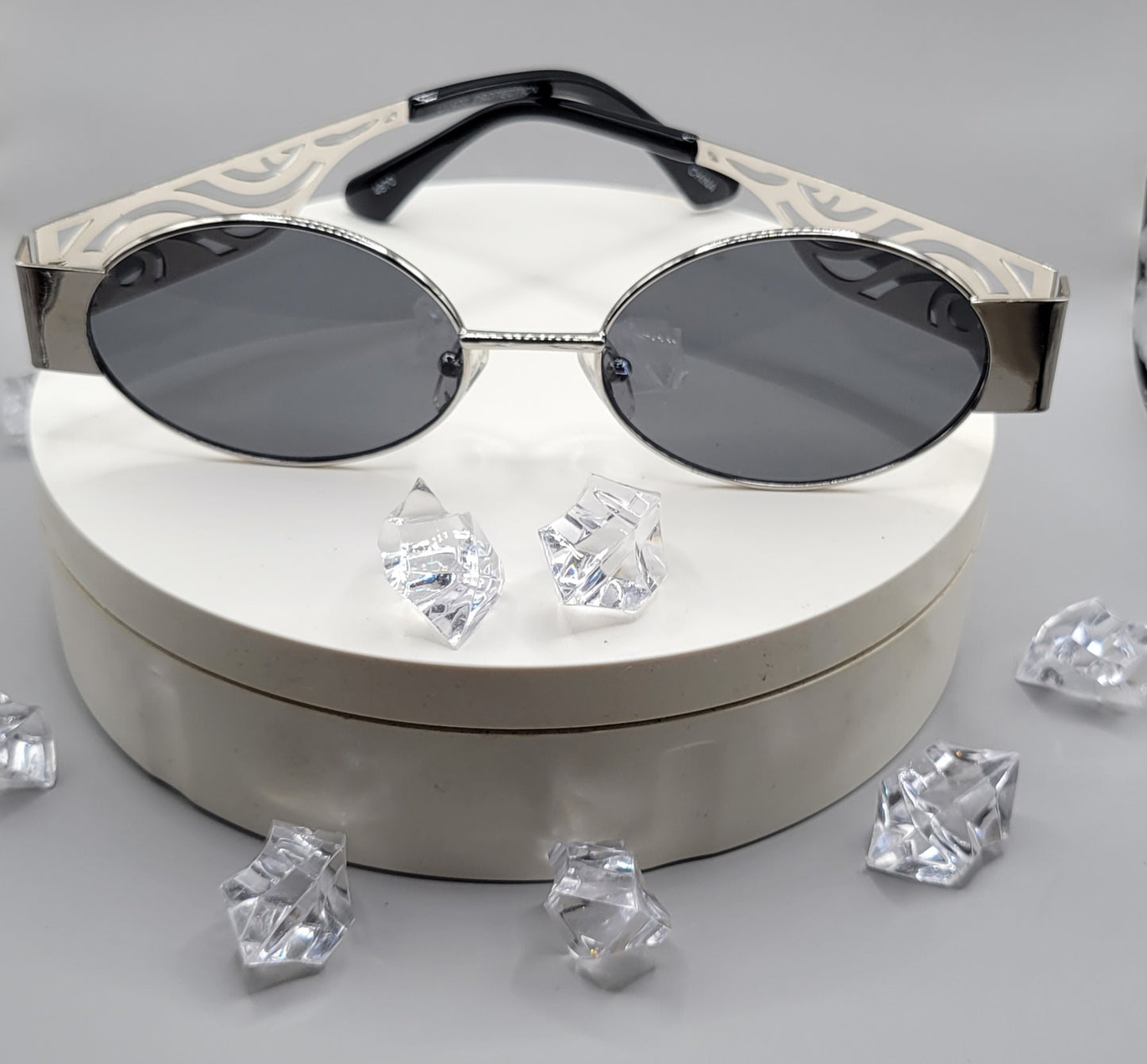 Oval Cut Out Luxe Sunglasses