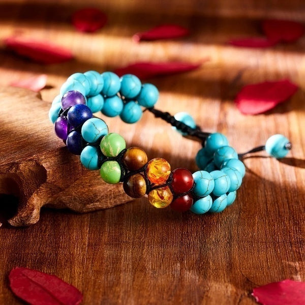 Blue Double Layer Chakra Bracelet - Bredazzled's Store