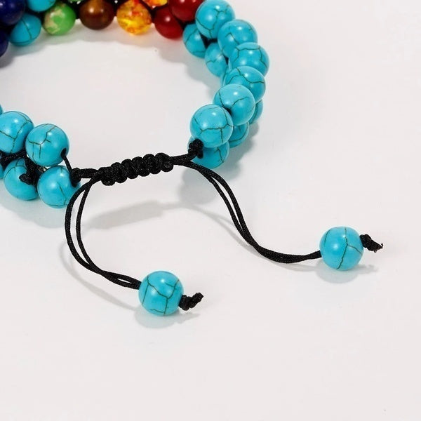 Blue Double Layer Chakra Bracelet - Bredazzled's Store