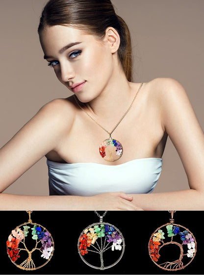 Tree of Life Chakra Necklace - Bredazzled's Store