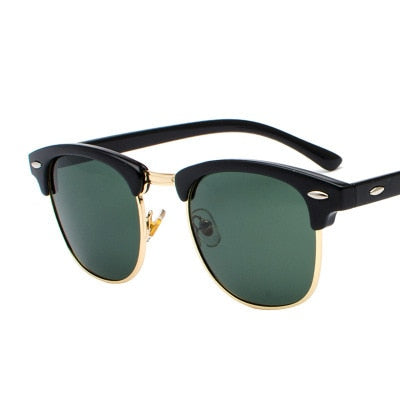 Classic Semi-Rimless Sunglasses for Men - Bredazzled's Store