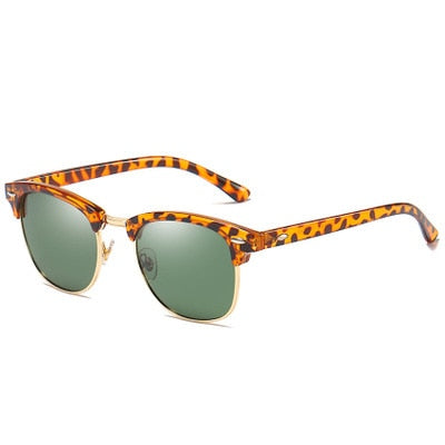 Classic Semi-Rimless Sunglasses for Men - Bredazzled's Store