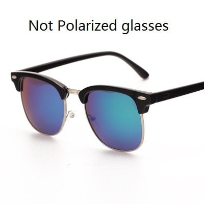 Classic Semi-Rimless Sunglasses for Men - Bredazzled's Store