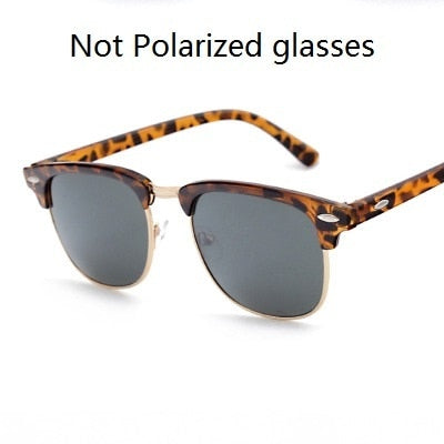 Classic Semi-Rimless Sunglasses for Men - Bredazzled's Store