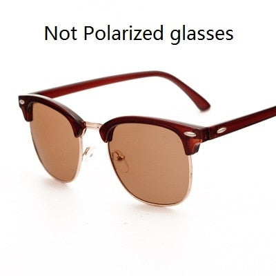 Classic Semi-Rimless Sunglasses for Men - Bredazzled's Store