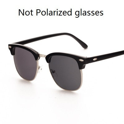 Classic Semi-Rimless Sunglasses for Men - Bredazzled's Store